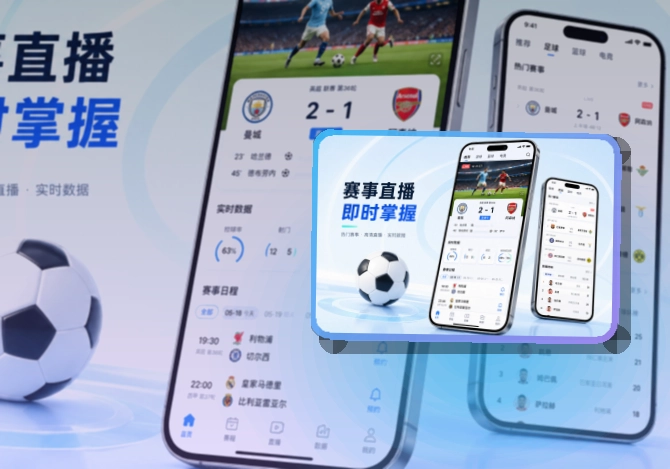 安装卡片区 · App观赛入口 · 移动查看更省时间界面展示